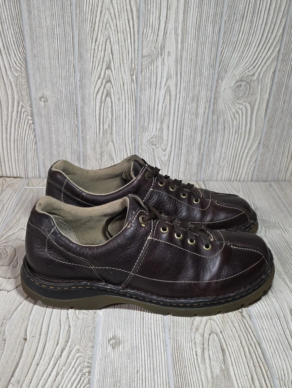 Dr. Martens 11199 Brown Leather Chunky Oxford Lace Up Shoes Mens Size 12 Vintage